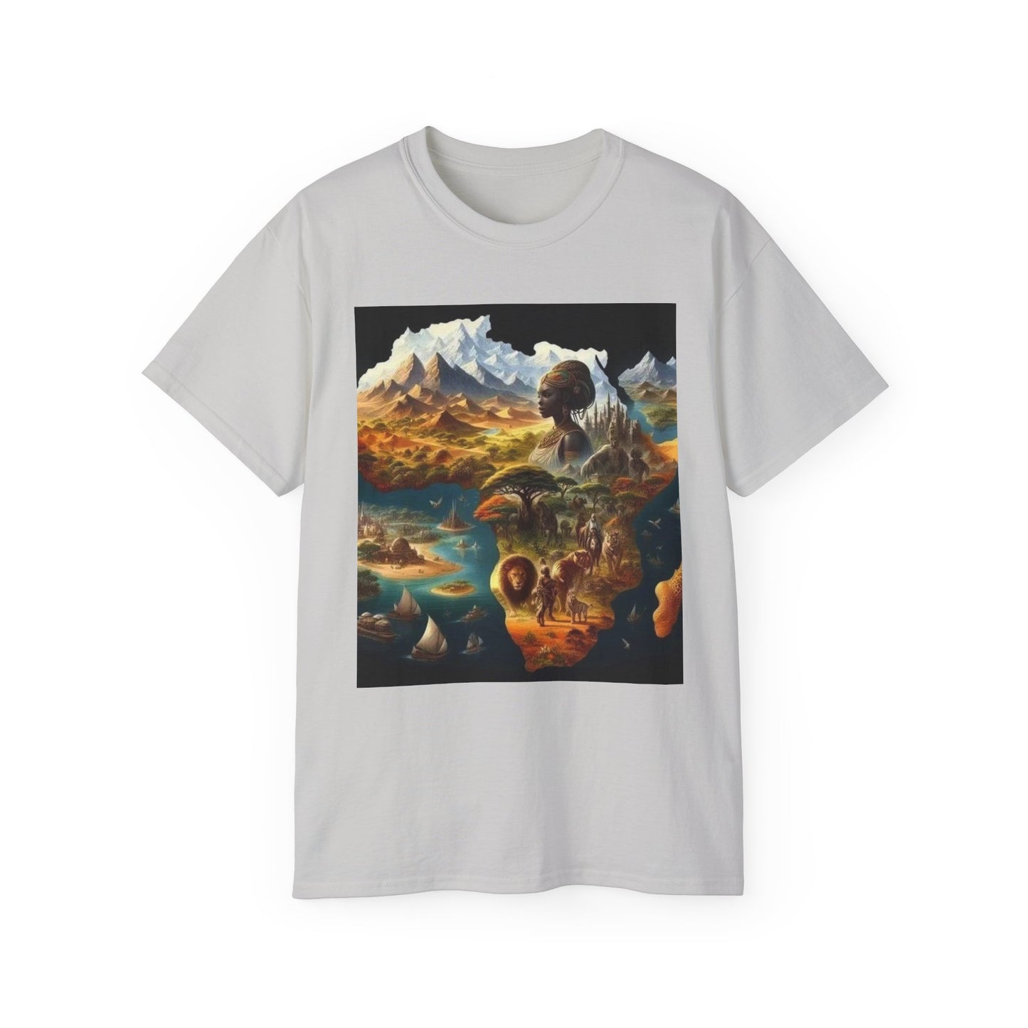 Dreamy Landscape Tee, Artistic Cotton T-Shirt, Nature Lovers Gift, Adventure Apparel, Gift for Travelers, Unique Graphic Tee