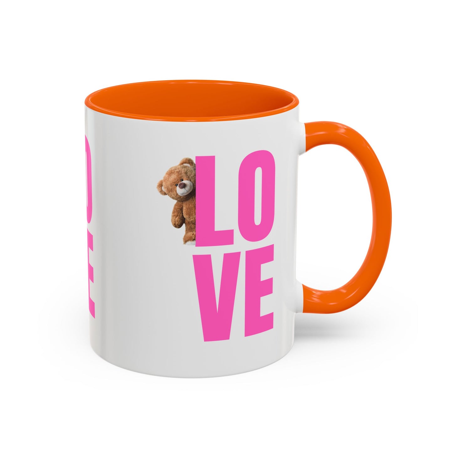 Cute Teddy Bear Love Mug - 11oz & 15oz Accent Coffee Cup