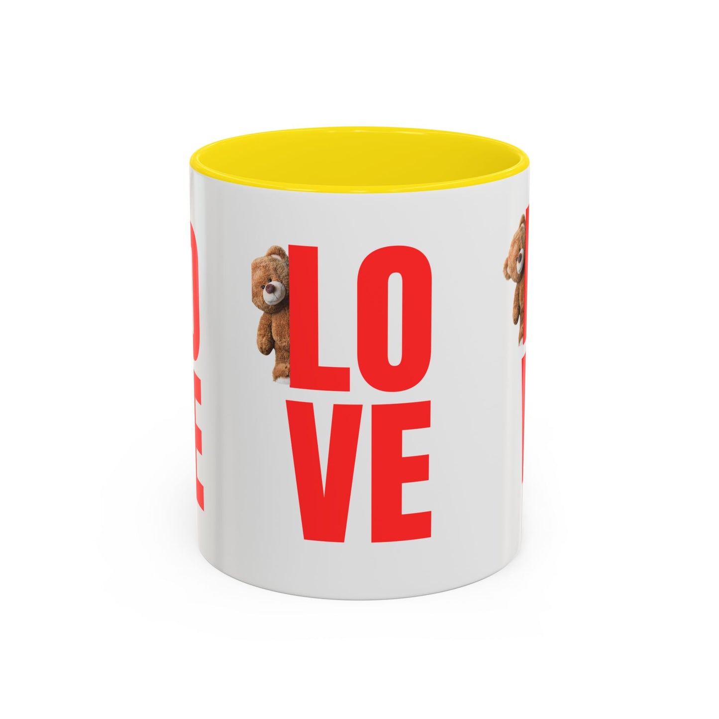 Personalized Love Teddy Bear Coffee Mug - Perfect Gift for Valentine's Day & Special Occasions