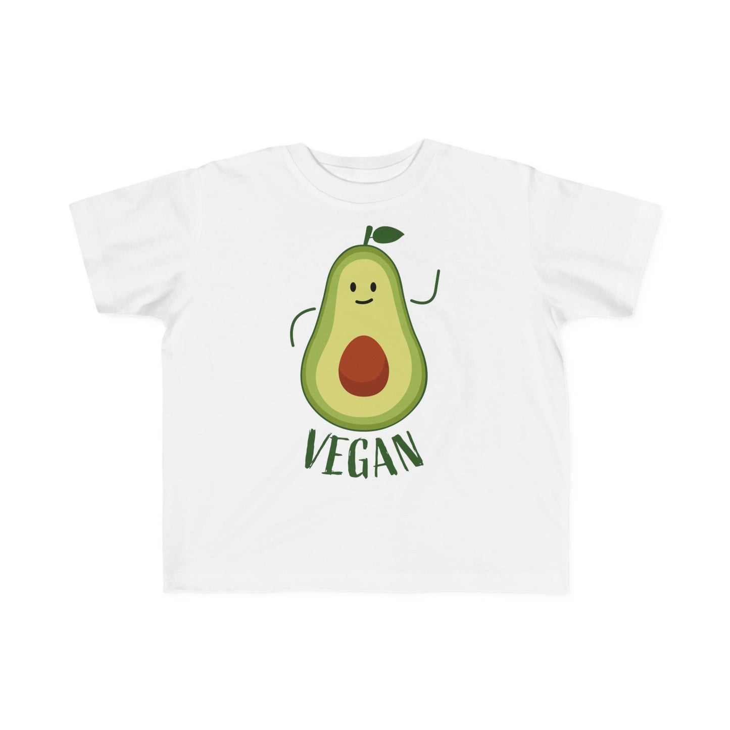 Cute Vegan Toddler Tee, Playful Avocado Shirt, Kid's Eco-Friendly T-Shirt, Gift for Vegan Families, Fun Everyday Wear