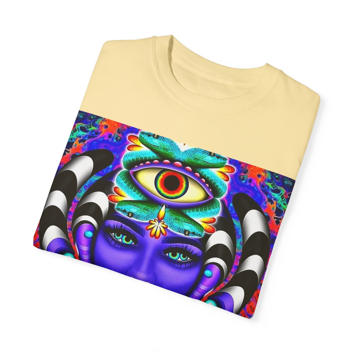 Psychedelic Goddess Unisex T-Shirt - Colorful Spiritual Art Tee