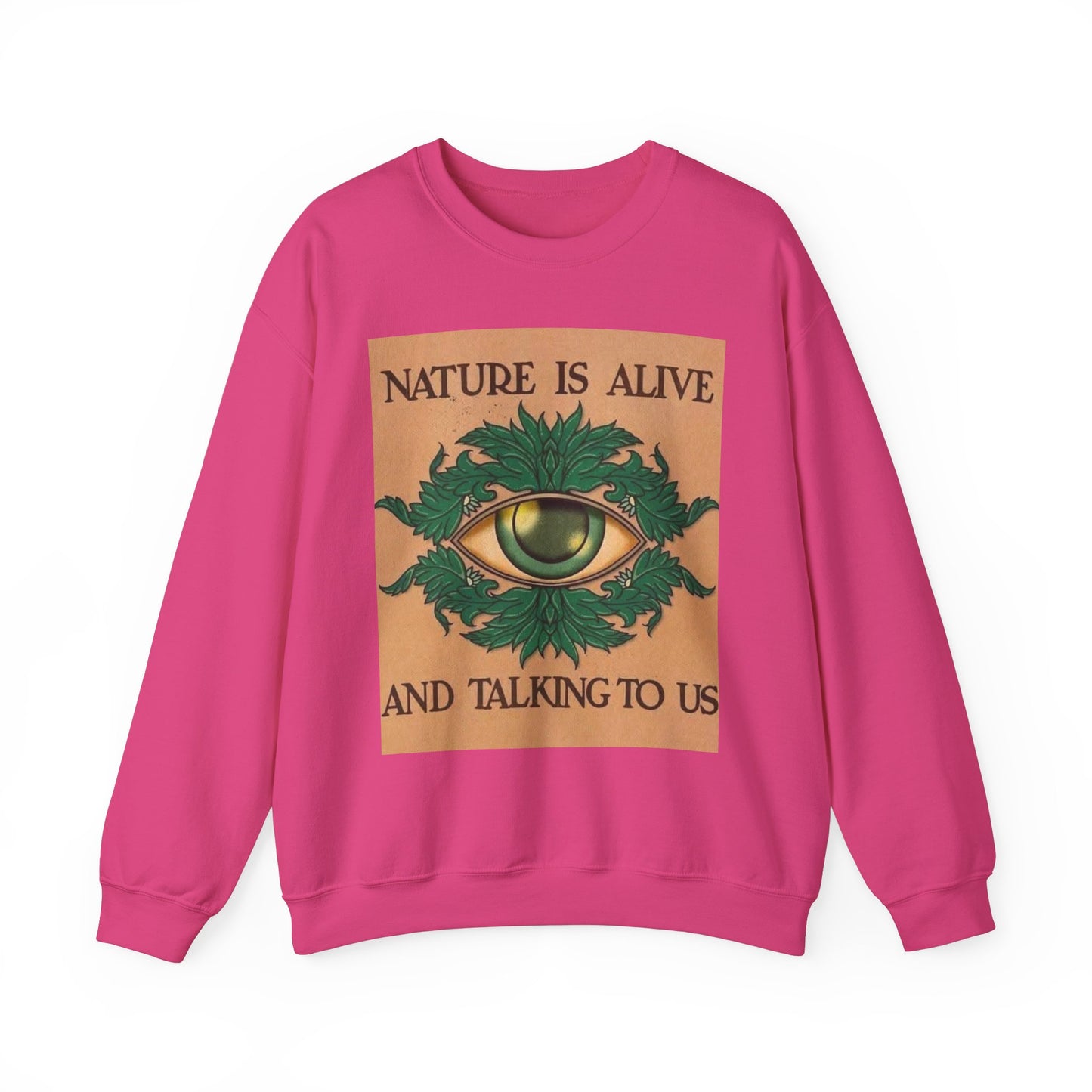 Nature Talk Crewneck Sweatshirt - Outdoor Lover, Earth Day Gift, Wilderness Apparel, Hiking Top, Eco-Friendly Jumper