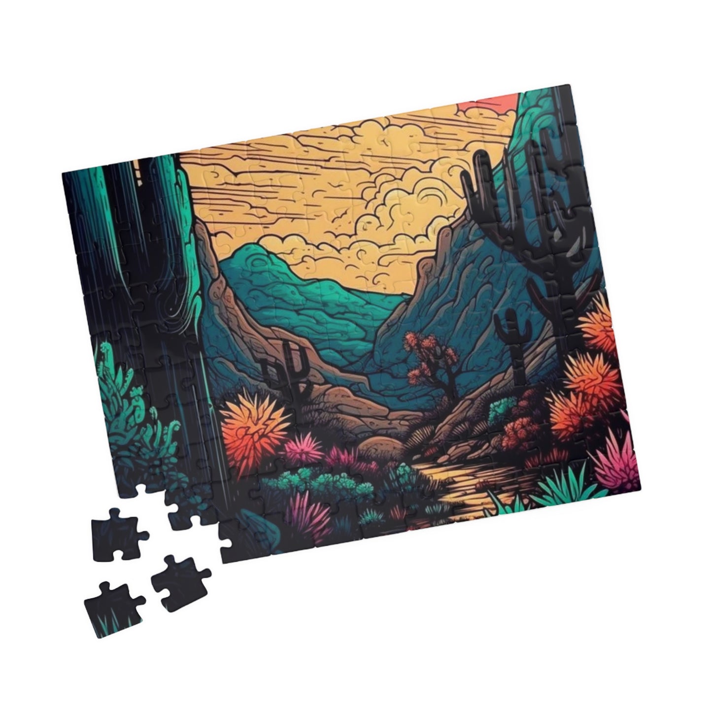 Desert Serenity Puzzle - 110, 252, 520, 1014-Piece Options