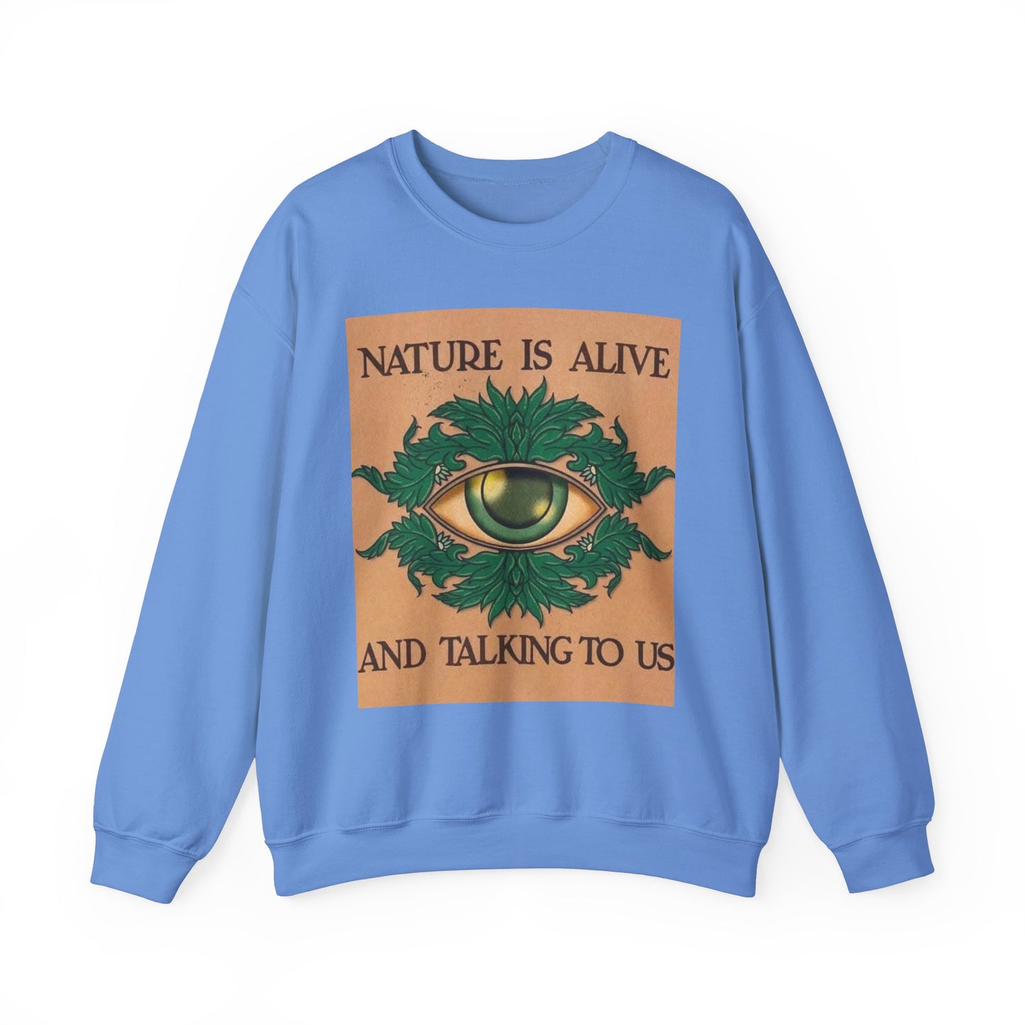 Nature Talk Crewneck Sweatshirt - Outdoor Lover, Earth Day Gift, Wilderness Apparel, Hiking Top, Eco-Friendly Jumper