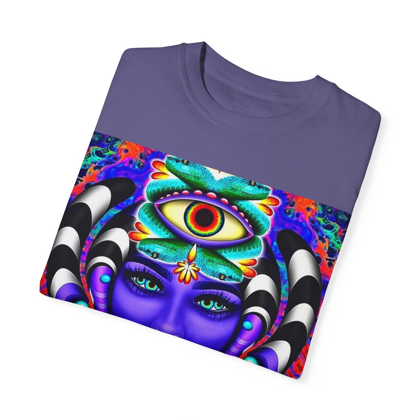 Psychedelic Goddess Unisex T-Shirt - Colorful Spiritual Art Tee