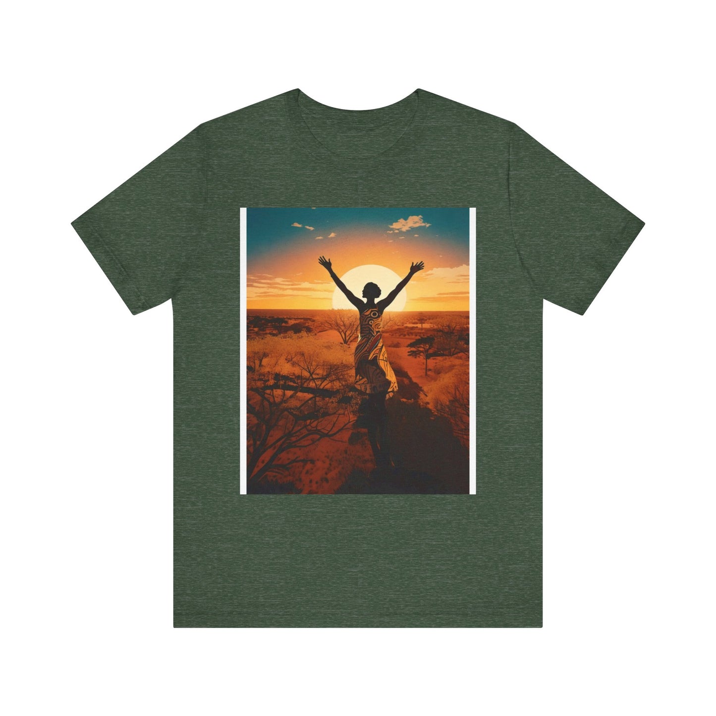 Sunset Freedom Unisex Tee - Inspirational Tee, Gift for Nature Lovers, Relaxed Fit T-Shirt, Motivational Apparel, Travel Inspired