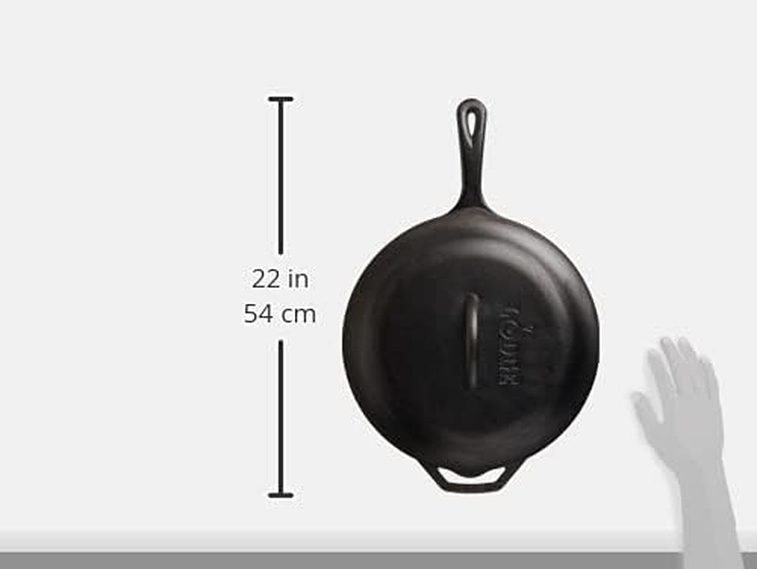 ® L10CF3 5 Quart Cast Iron Deep Skillet with Lid