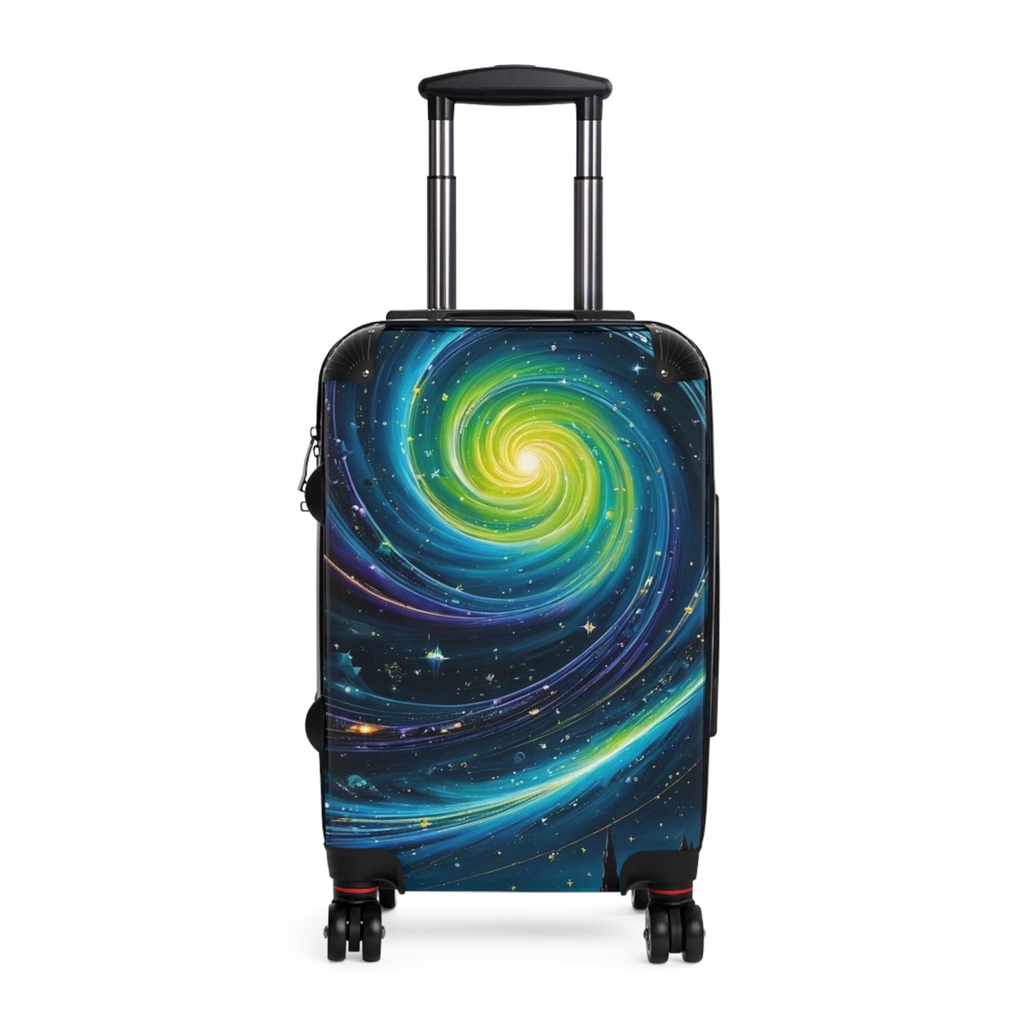 Suitcase, Galaxy nine design, Space travel luggage, Celestial themed carry-on, Starry universe weekend bag, Cosmic adventure suitcase, Outer