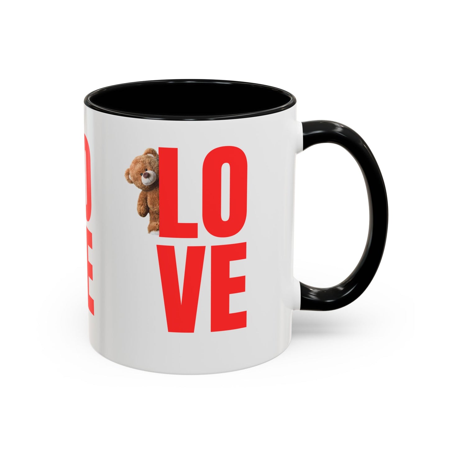 Personalized Love Teddy Bear Coffee Mug - Perfect Gift for Valentine's Day & Special Occasions