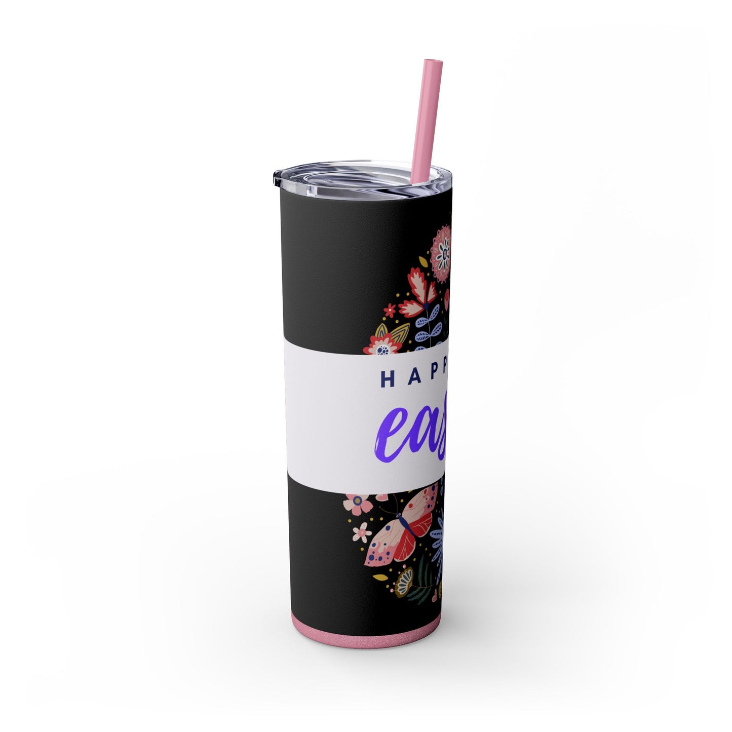 Skinny Tumbler with Straw, 20oz easter