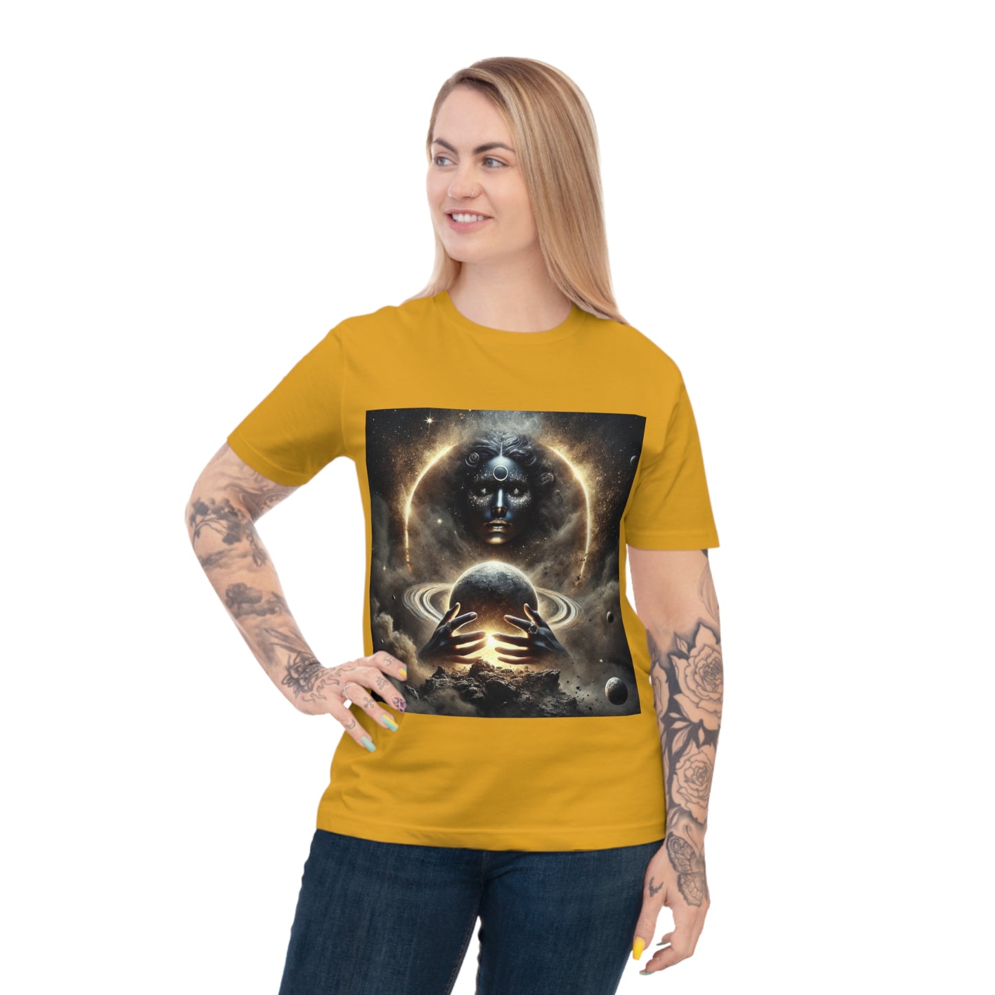 Cosmic Universe Unisex Classic Jersey T-Shirt, Space Art Tee, Astrology Shirt, Gift for Space Lovers, Celestial Graphic Tee