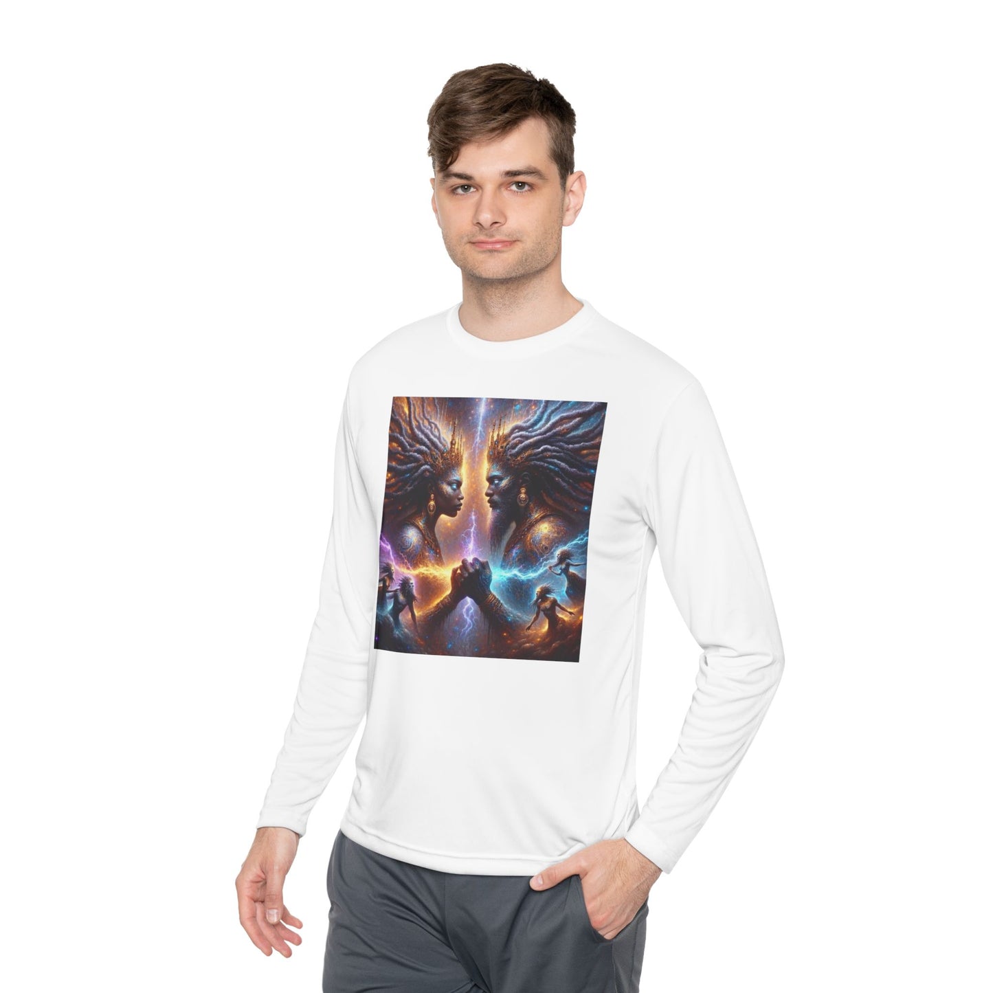 Story for the Universe Long Sleeve Tee, Cosmic Narratives Shirt, Space Lover Gift, Astronomy Graphic Top, Galaxy Inspirational Apparel