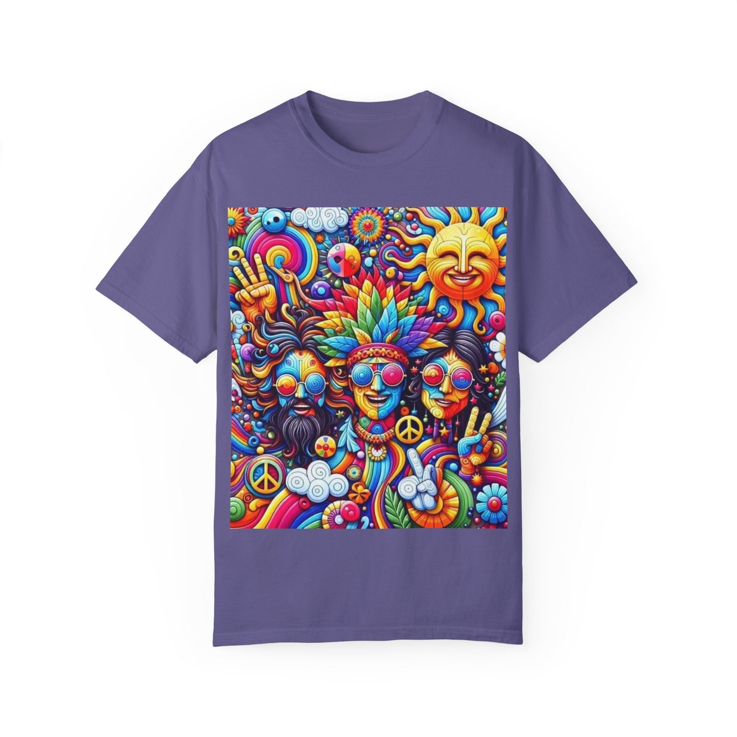 Vibrant Psychedelic Peace T-Shirt - Groovy Unisex Graphic Tee