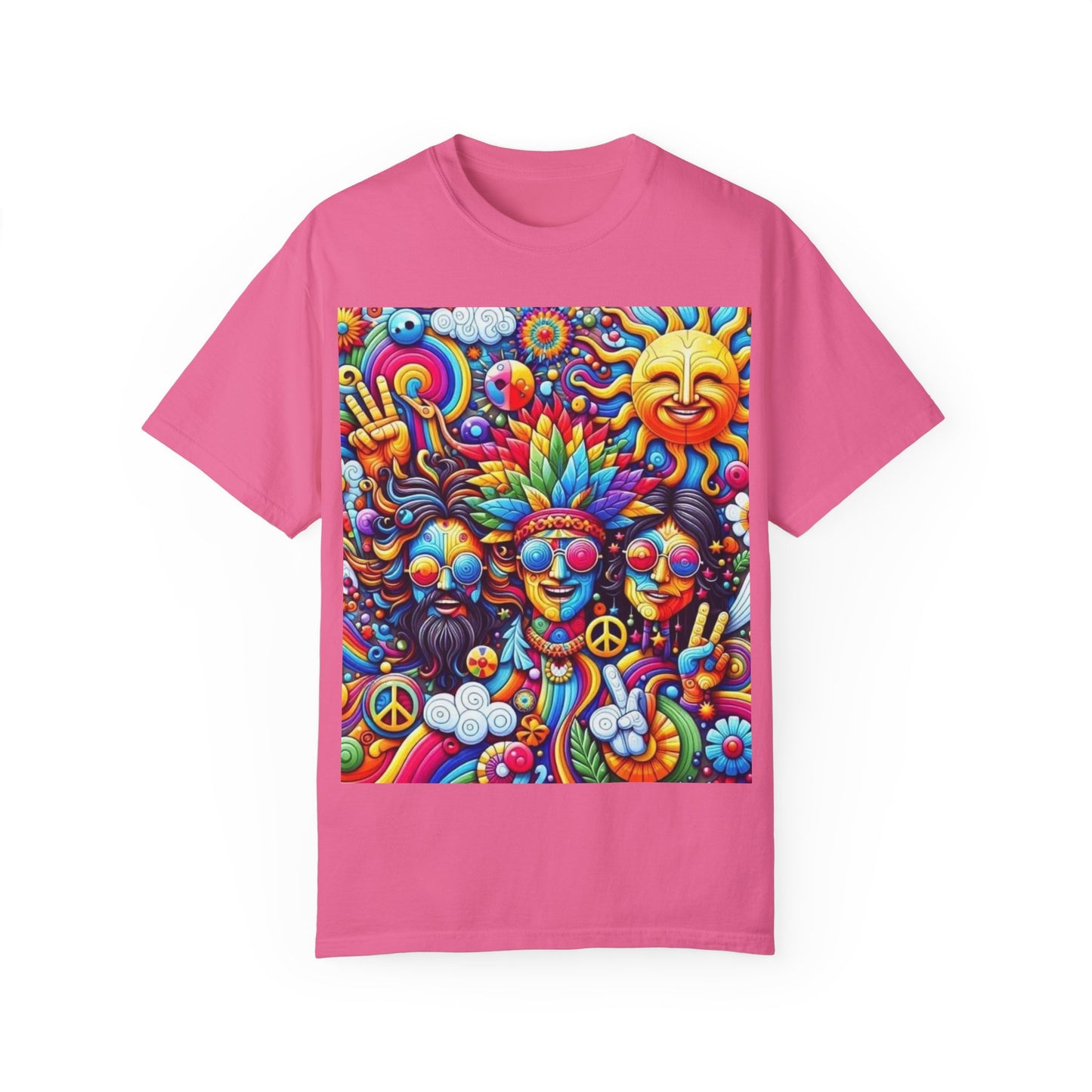 Vibrant Psychedelic Peace T-Shirt - Groovy Unisex Graphic Tee