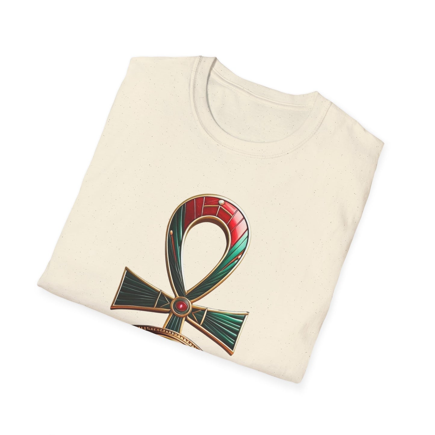 Egyptian Ankh Graphic T-Shirt, Unisex Tee, Bohemian Style Shirt, Gift for Him, Her, Spiritual Fashion, Festival Wear