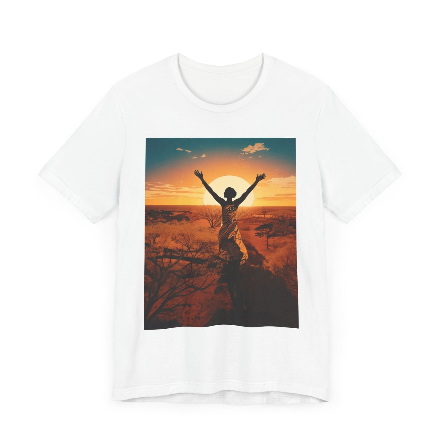 Sunset Freedom Unisex Tee - Inspirational Tee, Gift for Nature Lovers, Relaxed Fit T-Shirt, Motivational Apparel, Travel Inspired