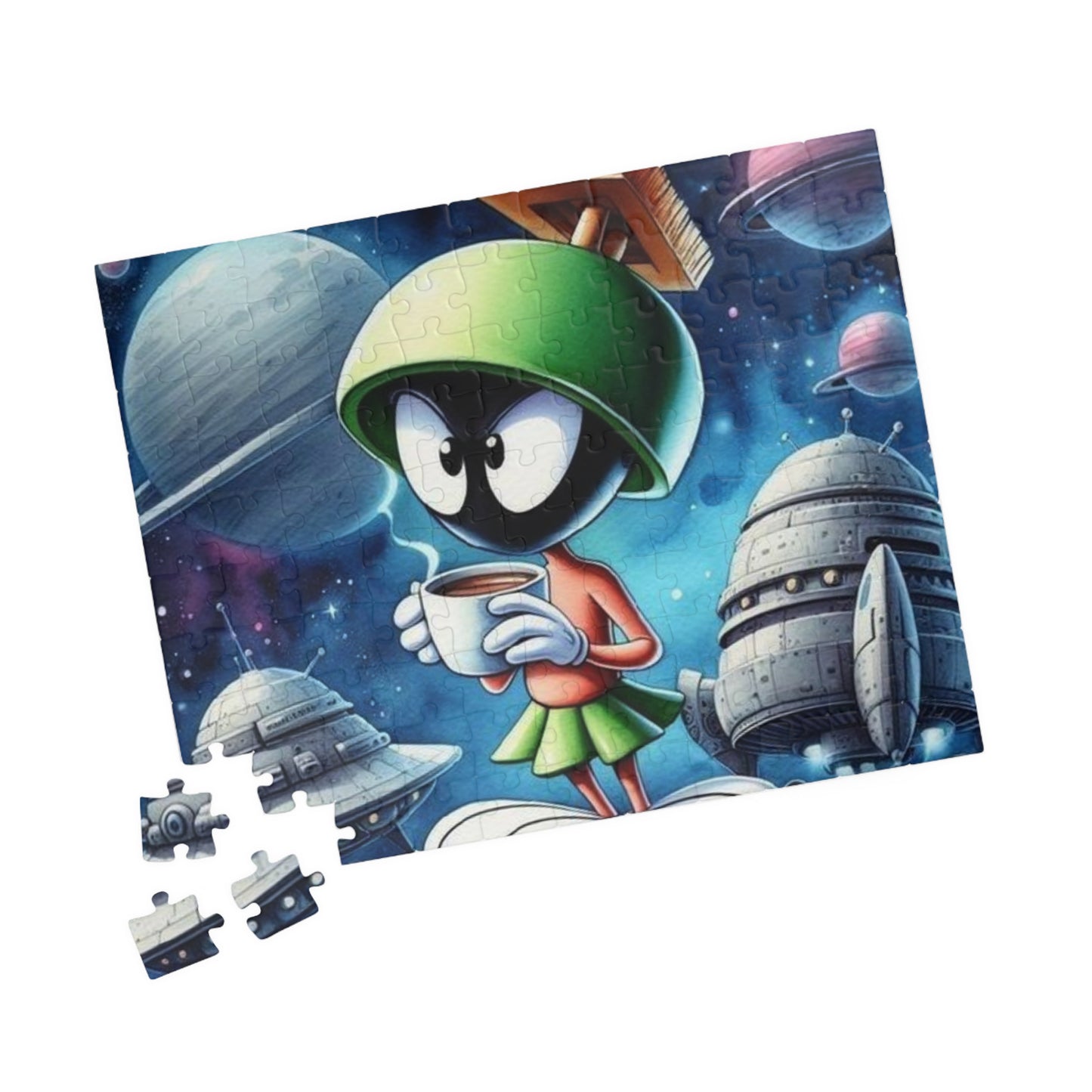 Marvin the Martian Space Puzzle (110, 252, 520, 1014-Piece) - Fun Cosmic Adventure