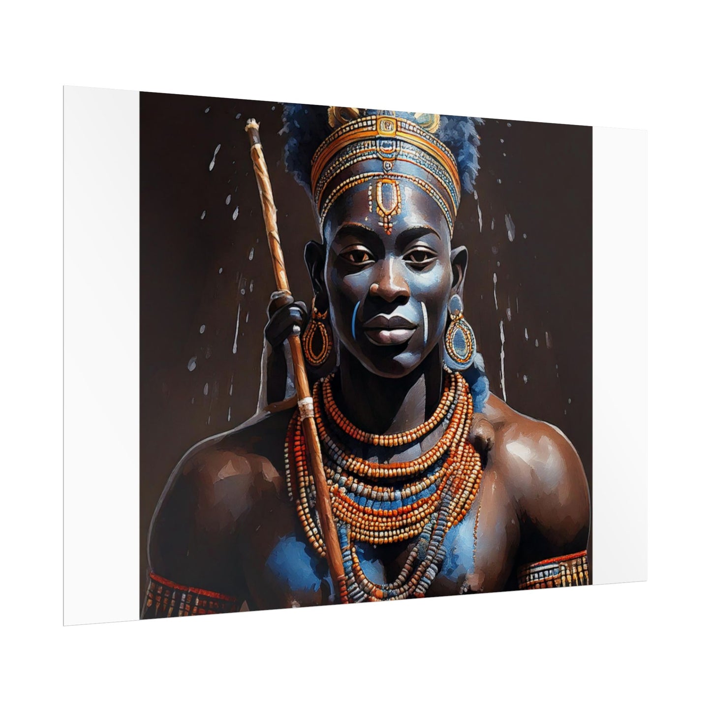 Rolled Posters, African Warriors Print, Wall Art Decor, Tribal Art Poster, Historical Art Print, Cultural Artwork