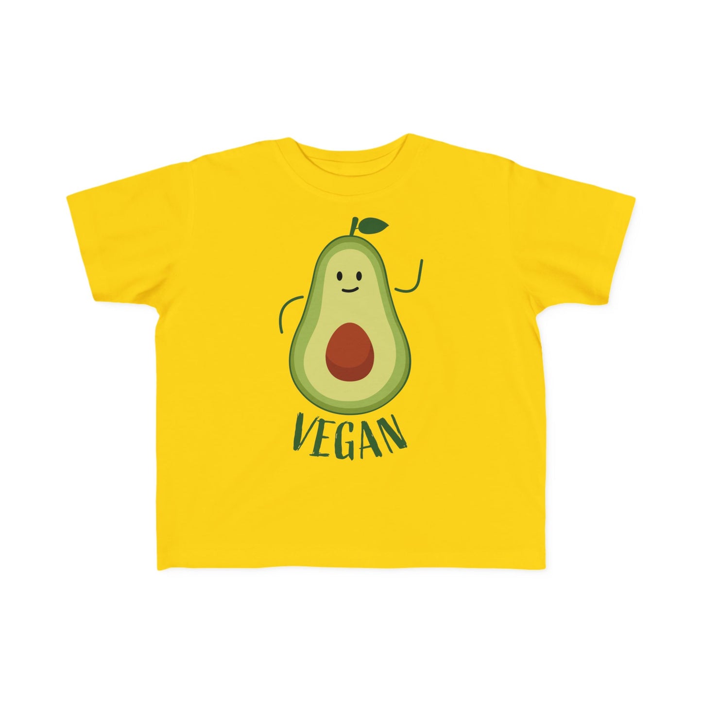 Cute Vegan Toddler Tee, Playful Avocado Shirt, Kid's Eco-Friendly T-Shirt, Gift for Vegan Families, Fun Everyday Wear