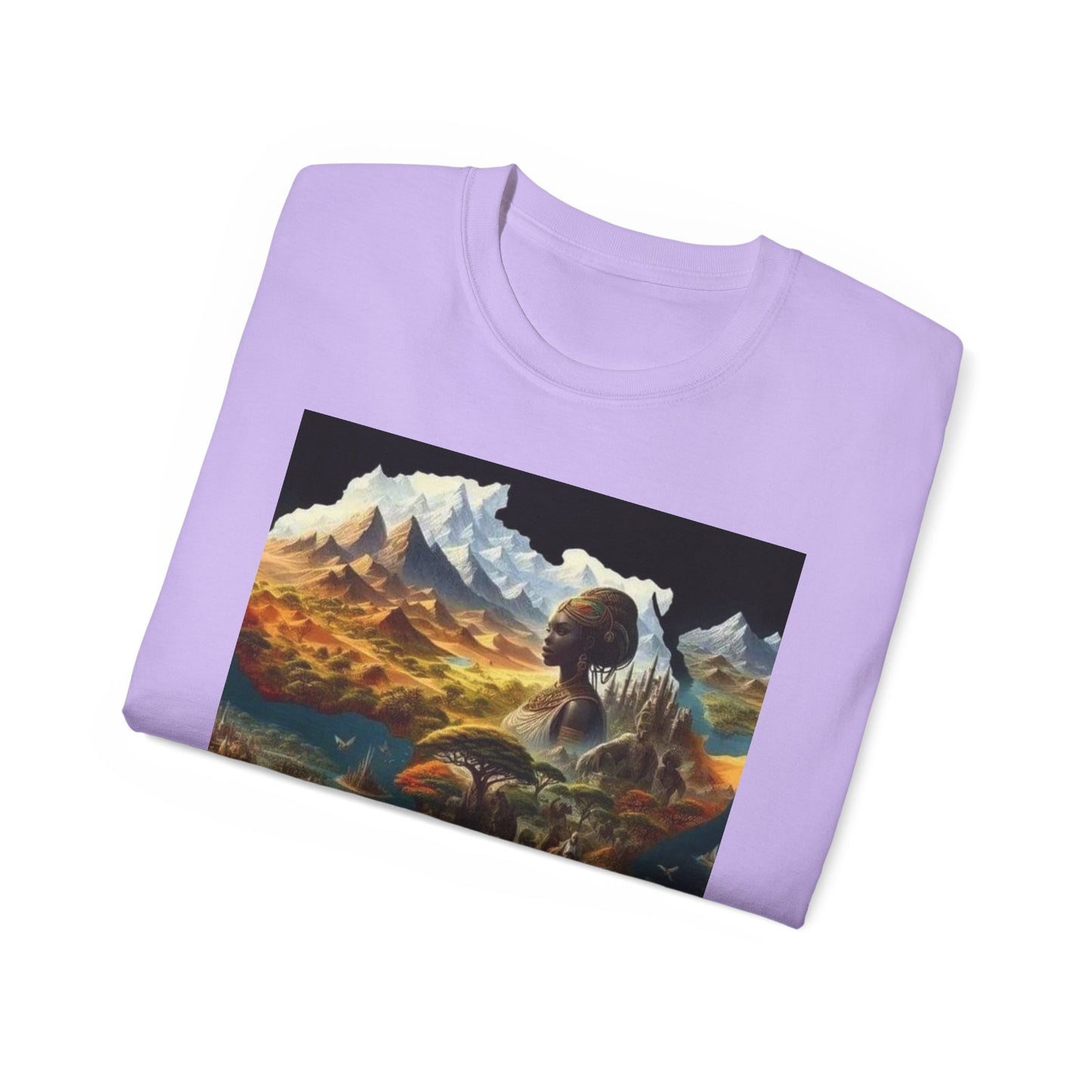 Dreamy Landscape Tee, Artistic Cotton T-Shirt, Nature Lovers Gift, Adventure Apparel, Gift for Travelers, Unique Graphic Tee