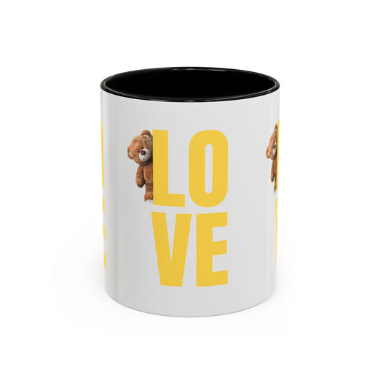 Love Bear Accent Coffee Mug - Perfect for Gifting on Holidays and Celebrations