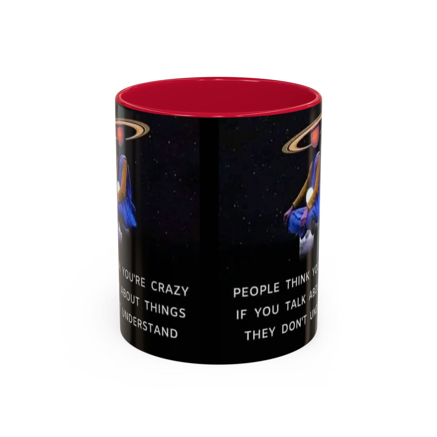 Cosmic Quote Mug | Unique Inspirational Coffee Cup, Gift for Science Lovers, Office Humor, Fun Ceramic Drinkware, Geeky Present