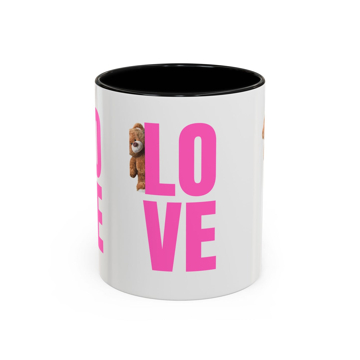 Cute Teddy Bear Love Mug - 11oz & 15oz Accent Coffee Cup