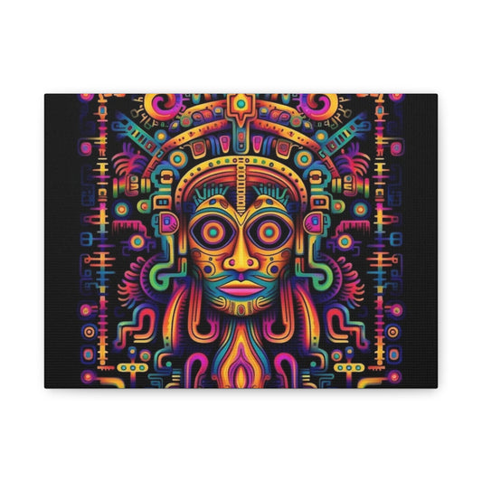 Vibrant Tribal Art Canvas Print - Colorful Home Décor for Celebration & Inspiration