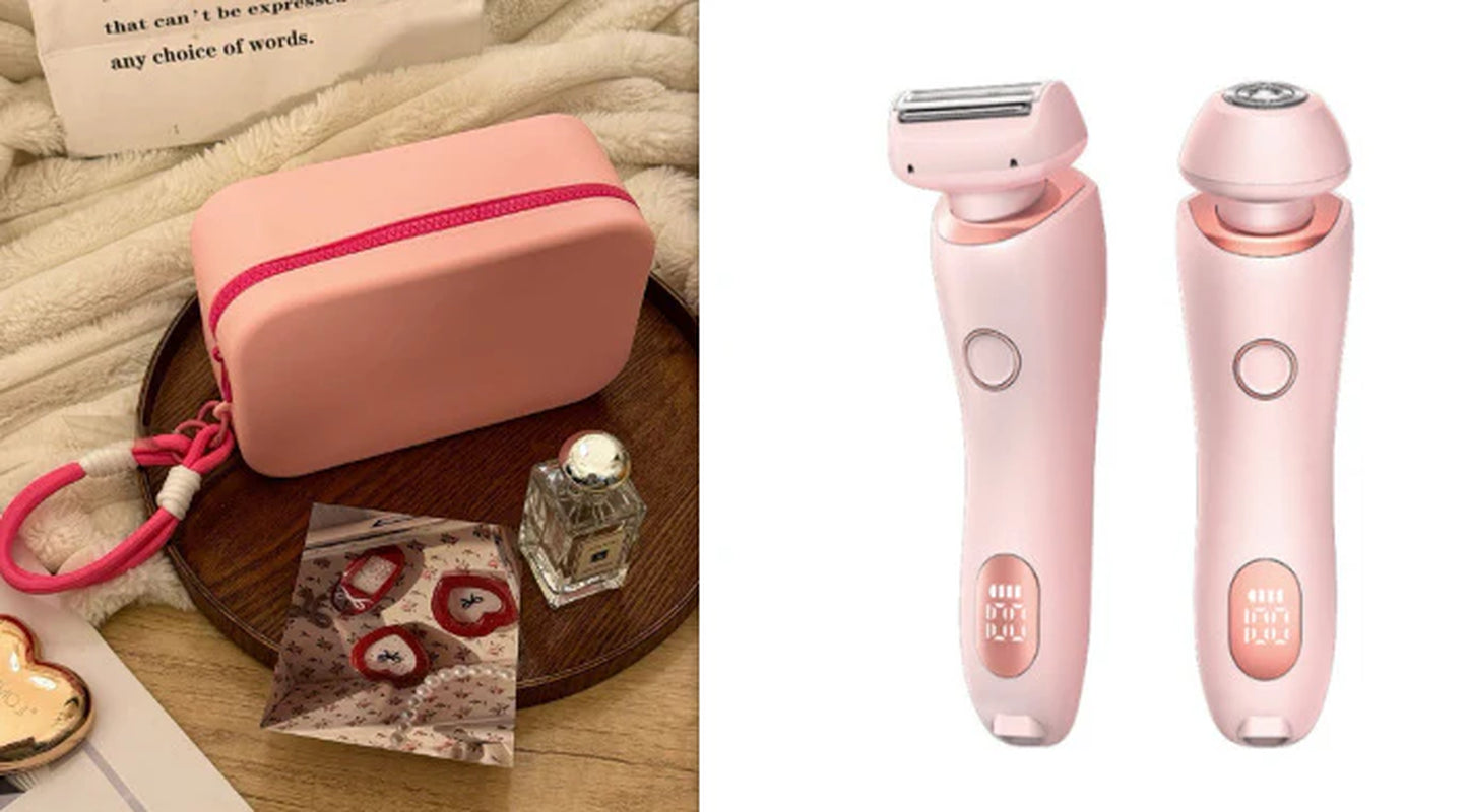 “2-In-1 USB Rechargeable Hair Remover & Epilator – Smooth Shave for Face, Body, and Bikini”