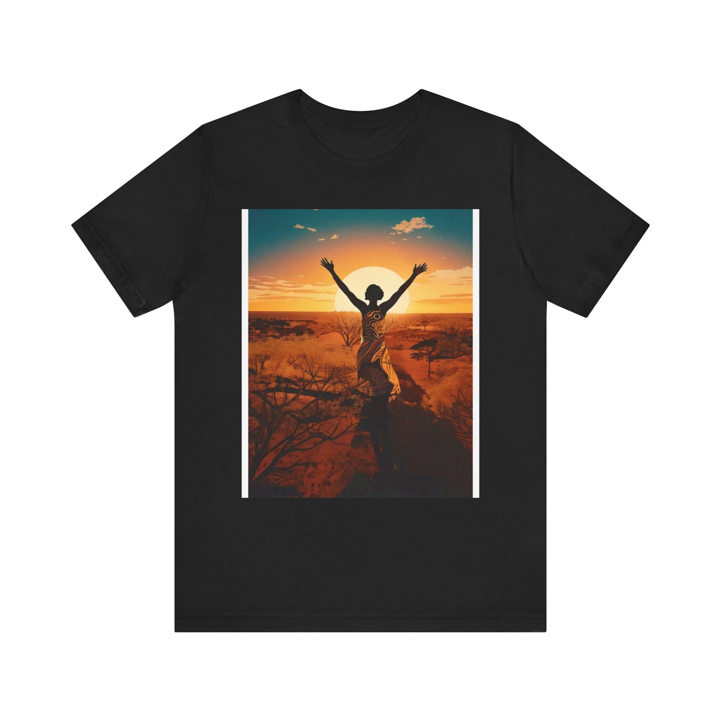 Sunset Freedom Unisex Tee - Inspirational Tee, Gift for Nature Lovers, Relaxed Fit T-Shirt, Motivational Apparel, Travel Inspired