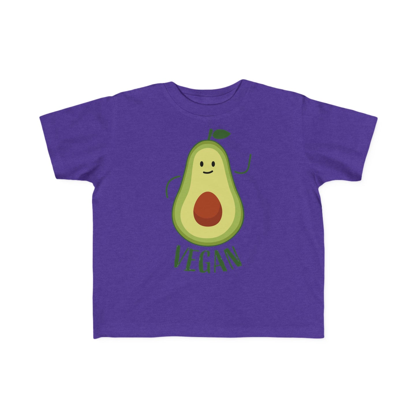 Cute Vegan Toddler Tee, Playful Avocado Shirt, Kid's Eco-Friendly T-Shirt, Gift for Vegan Families, Fun Everyday Wear