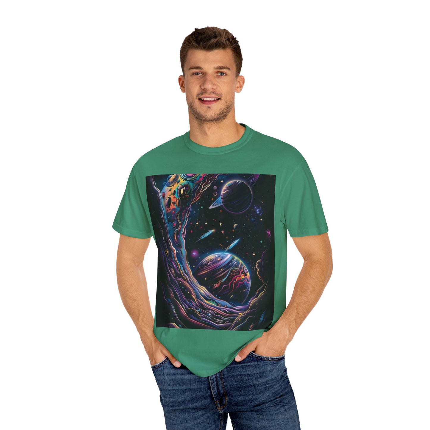 Alien Abduction Unisex T-Shirt, Funky Graphic Tee, Space Theme Shirt, Unique Gift for Sci-Fi Lovers, Perfect for Parties, UFO Enthusiasts