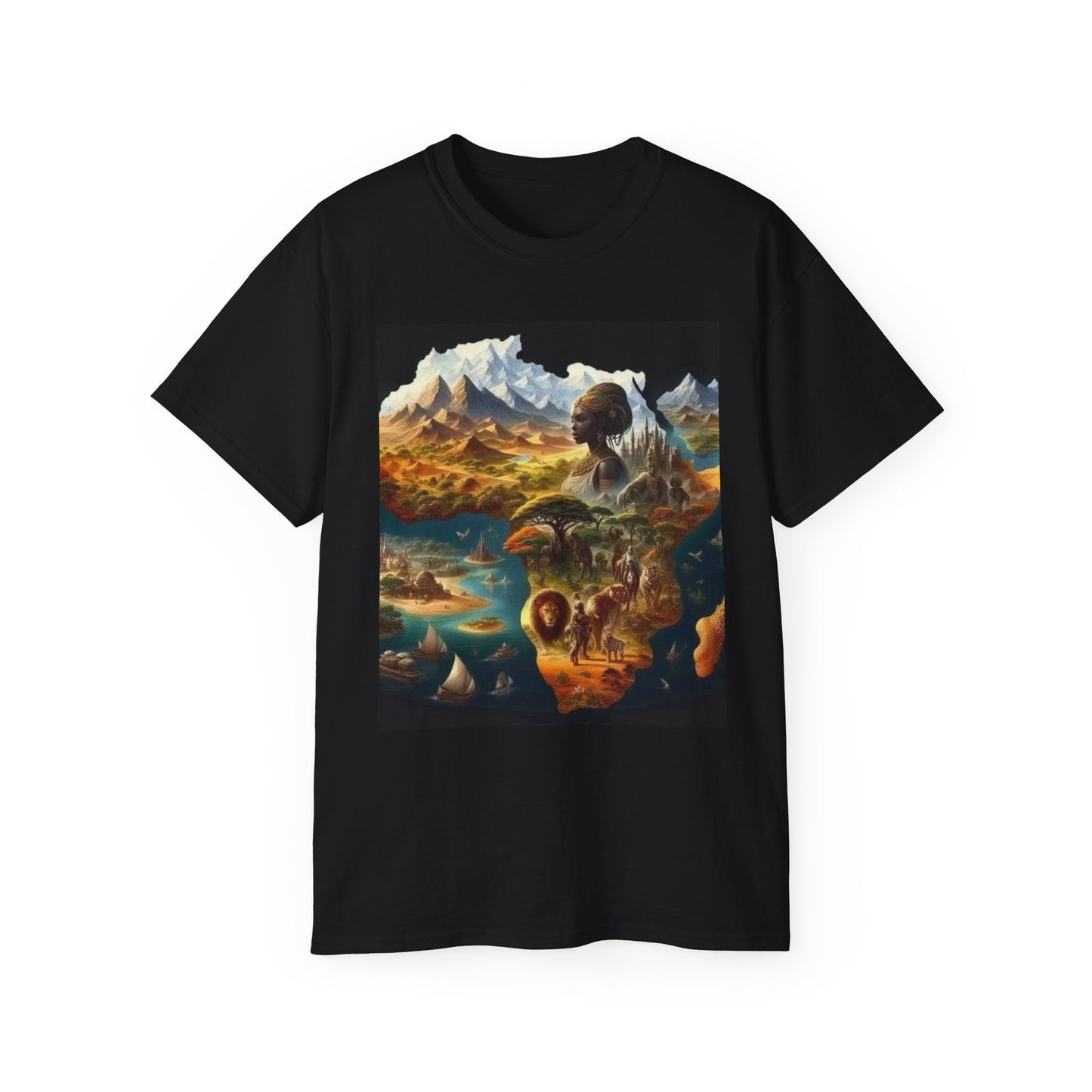 Dreamy Landscape Tee, Artistic Cotton T-Shirt, Nature Lovers Gift, Adventure Apparel, Gift for Travelers, Unique Graphic Tee