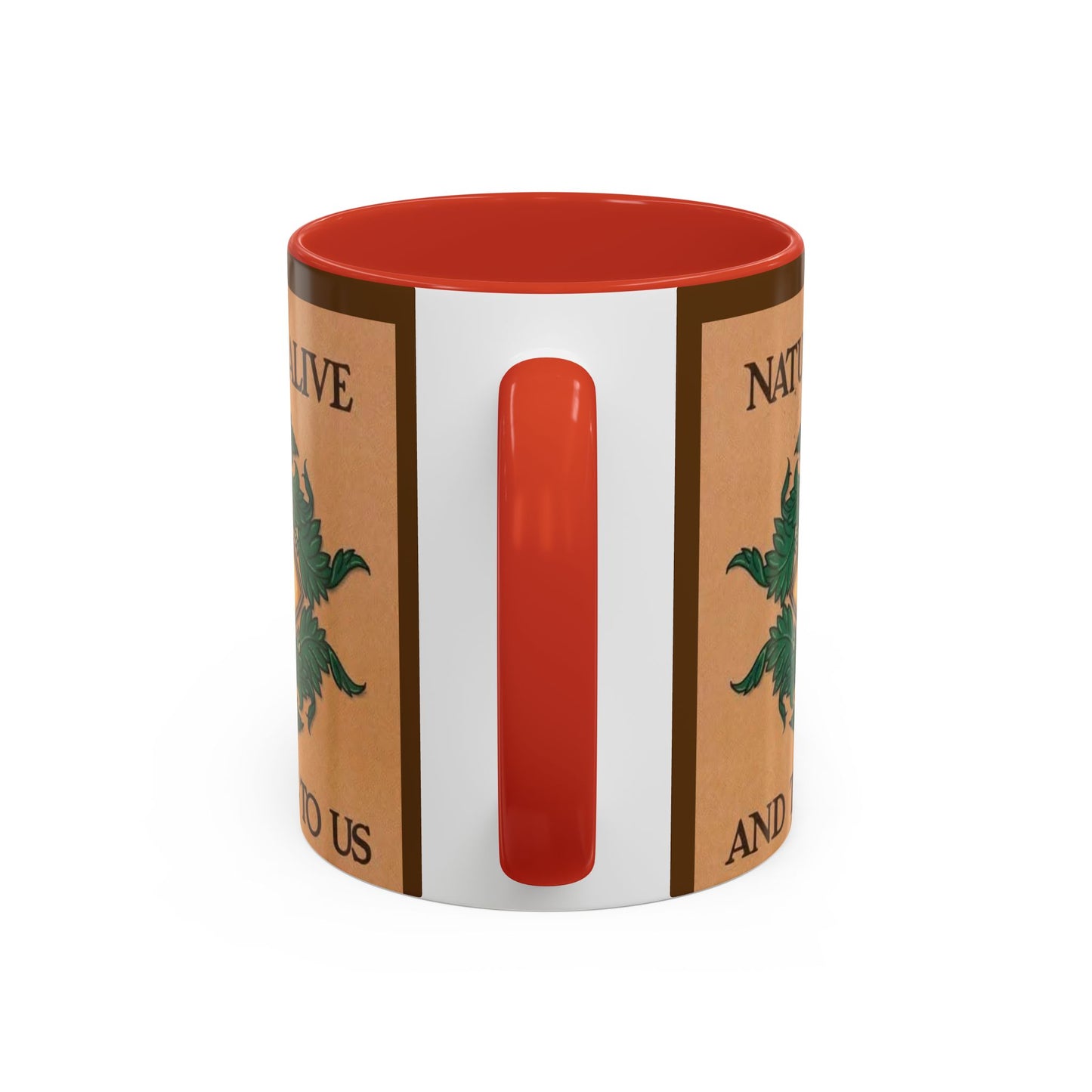 Nature-Inspired Accent Coffee Mug, Eco-Friendly Gift, Eye-Catching Design, Perfect for Nature Lovers, Meditation, Self-Care