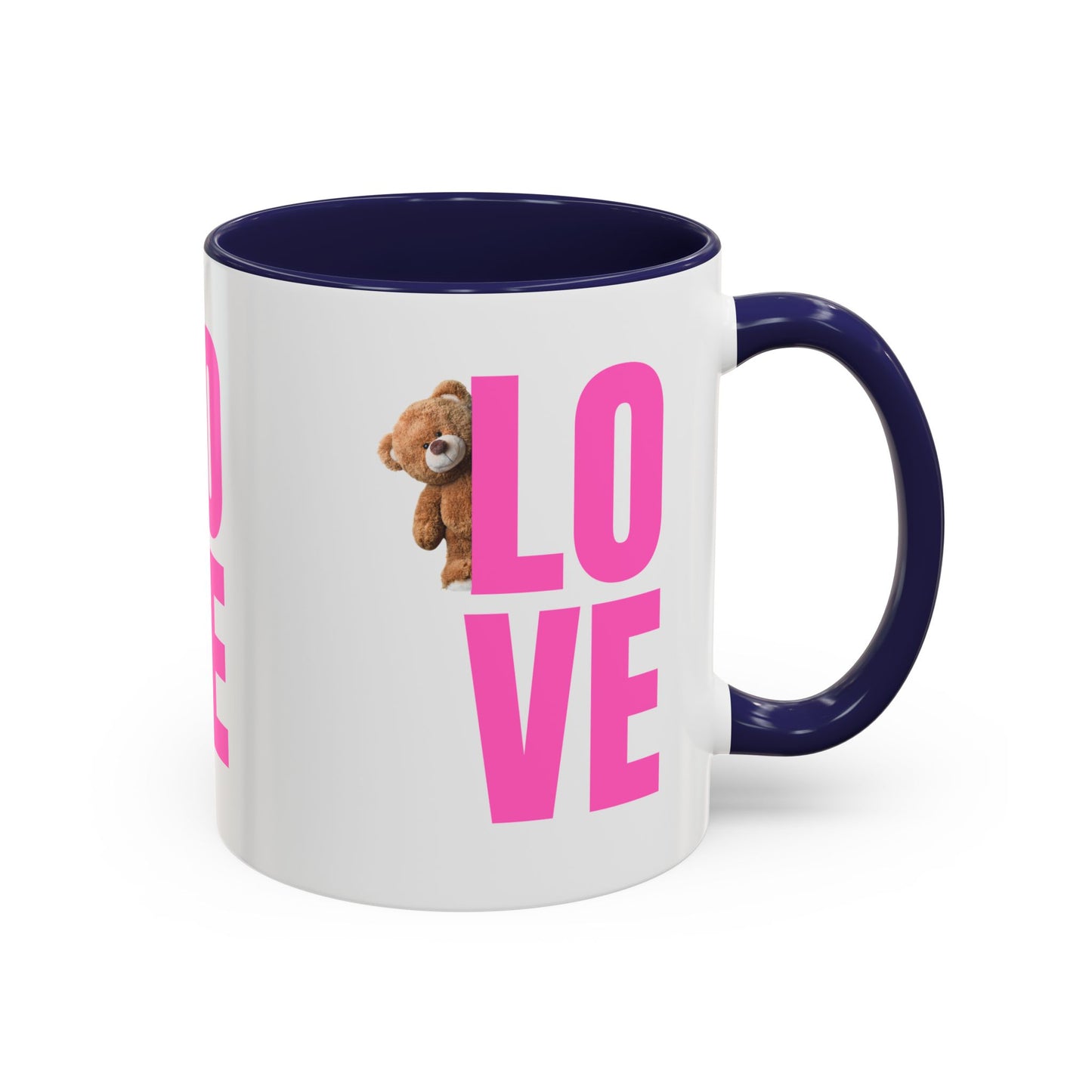 Cute Teddy Bear Love Mug - 11oz & 15oz Accent Coffee Cup