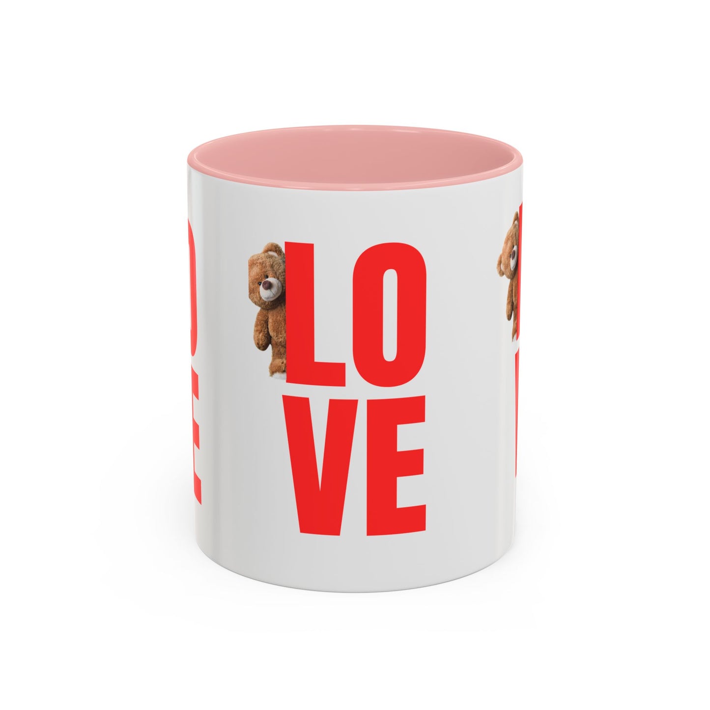 Personalized Love Teddy Bear Coffee Mug - Perfect Gift for Valentine's Day & Special Occasions