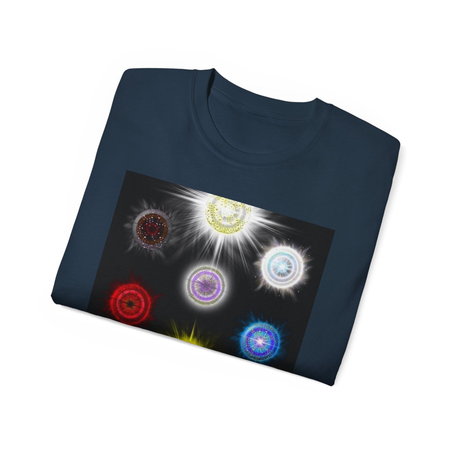 Chakra Energy Graphic Tee | Spiritual Apparel, Yoga Gift, Meditation Shirt, Colorful Unisex Wear, Gifts for Her & Him