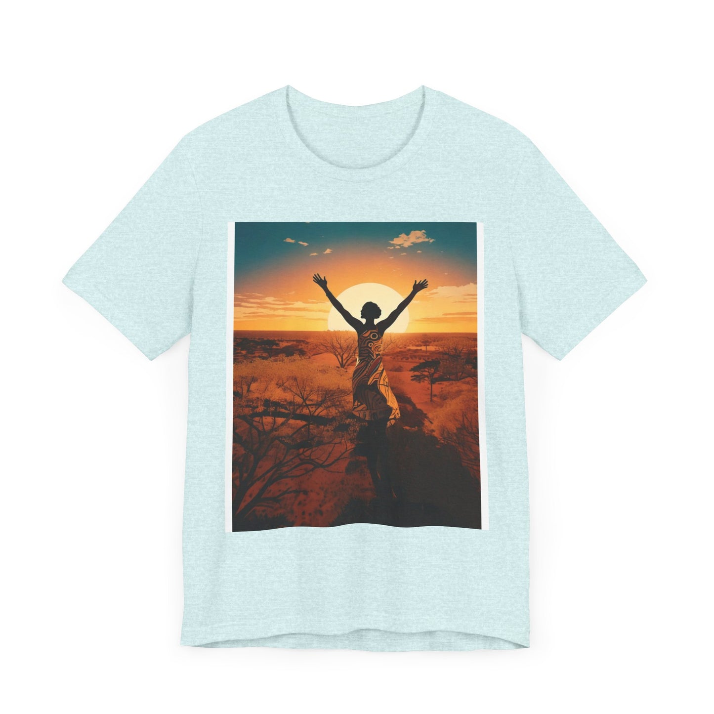 Sunset Freedom Unisex Tee - Inspirational Tee, Gift for Nature Lovers, Relaxed Fit T-Shirt, Motivational Apparel, Travel Inspired