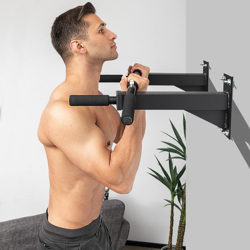 Wall Mounted Multi-Grip Pull up Bar with Foam Handgrips