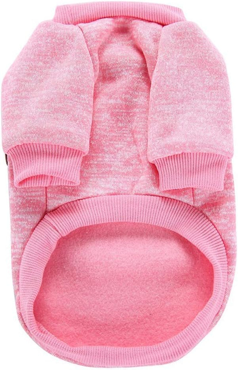 Pet Dog Classic Knitwear Sweater Warm Winter Puppy Pet Coat Soft Sweater Clothing for Small Dogs (M, Pink)